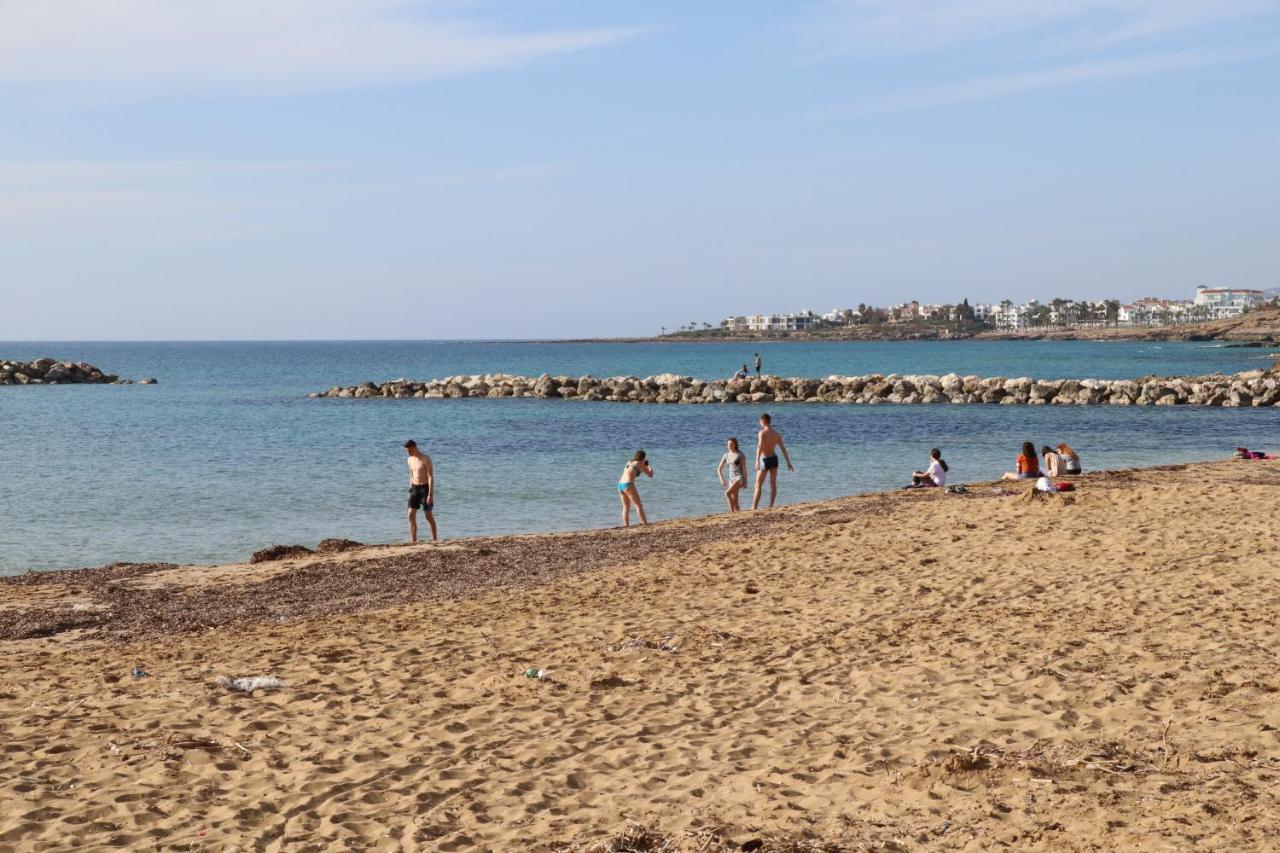 Cyking 2 Bed Apartment With Pool & 10 Min To Beach Paphos Exteriér fotografie